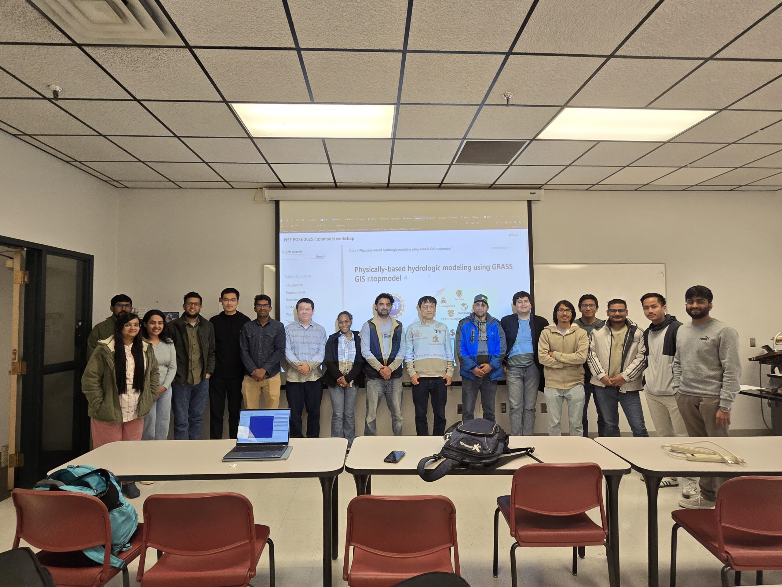 Delivered an open-source hydrologic modeling workshop to NMSU graduate students as part of the NSF POSE project